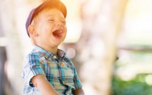 Kid laughing